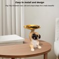 thumbnail image 2 of Plato para Aperitivos WDOplteas Perro Pug Modelo Bandeja Sujeción Artesanía Resina Adorno Mesa, 2 of 9