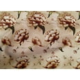 thumbnail image 4 of oneOone Cotton Poplin Light Brown Fabric Florals Quilting Supplies Print Sewing Fabric By The Yard 56 Inch Wide-SKE, 4 of 4