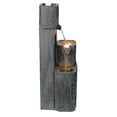 thumbnail image 4 of 3 Tiers Square Modern Cascading Water Fountain Outdoor with Warm White LEDS, 4 of 7