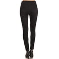 thumbnail image 4 of Jvini Women's Pull On Skinny Jeans Stretch Denim Jean Jeggings Regular Length Washed Black Denim, 4 of 6