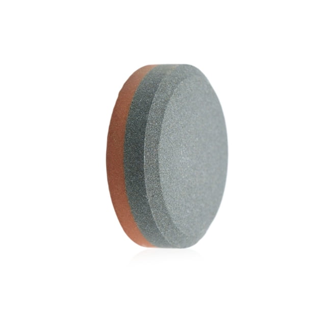 Matsuzay Afilador de piedra de forma redonda, piedra de afilar práctica, diseño antideslizante, herramientas de afilado para carpintería, suministros Cocina y Comedor pequeño jade rojo azul Matsuzay HA060983-03B