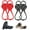 Black+Red, variant on 2026 Upgrade Universal Non-Slip Gripper Spikes, Universal Non Slip Gripper Spikes Ice Cleats, Traction Cleats Ice Snow Grips Anti Slip Silicone for Hiking Walking Climbing Fishing, Adult, Yellow