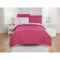 Your Zone Shiny Star Duvet Cover and Sheet Set