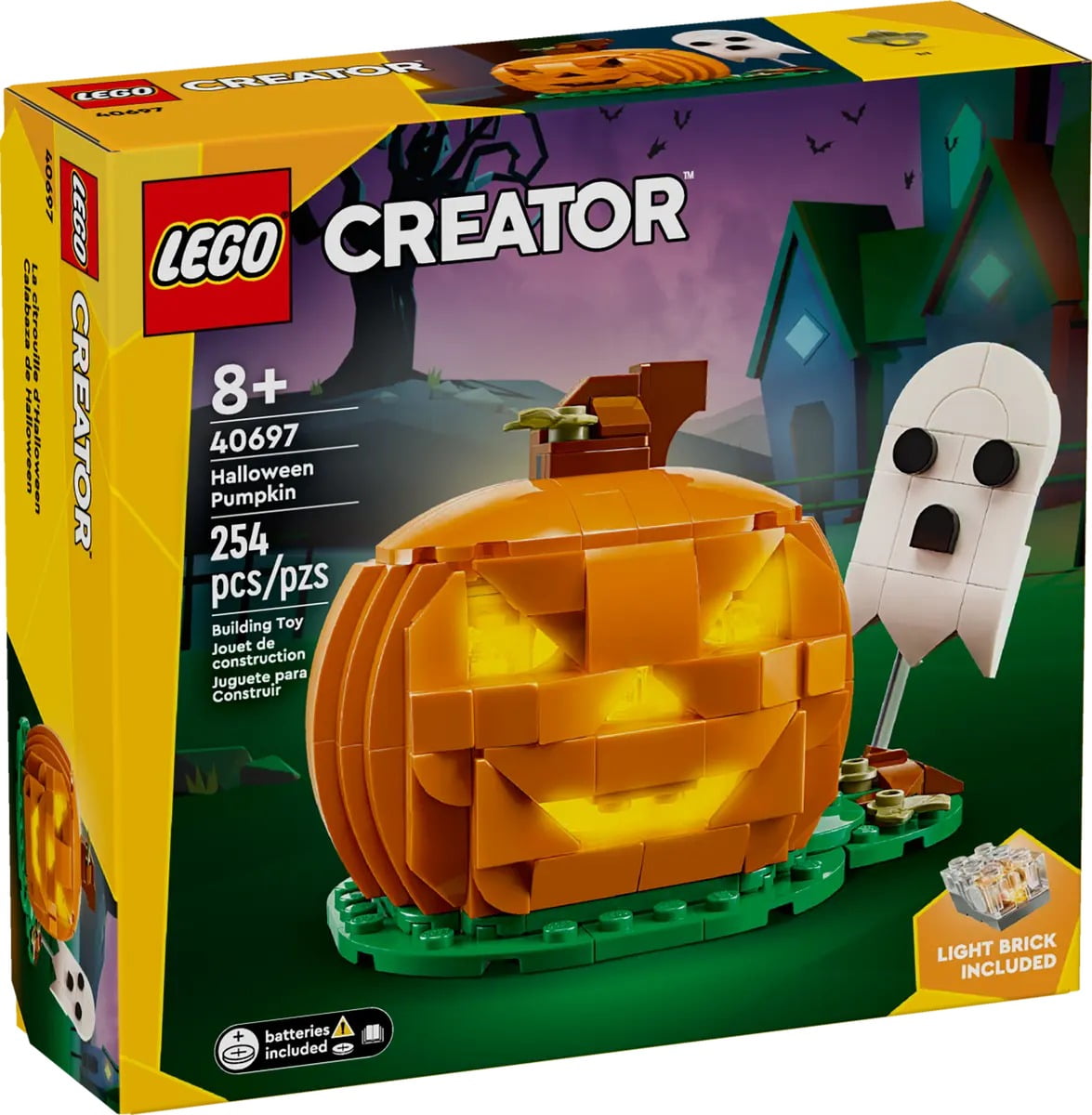 LEGO Creator Halloween Pumpkin 254 Piece Building Set 40697