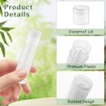 thumbnail image 3 of Tutuviw 12 Pcs Lip Balm Tubes 5g Twist-up Lip Gloss Balm Containers Empty DIY Lip Balm Containers Lipstick Tubes with Caps for DIY Homemade Lipsticks, Chapsticks, Solid Perfume, Gifts (Clear), 3 of 6