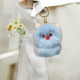 thumbnail image 5 of 5 Inch Fake Mink Fur Pom Pom Keychain Cute Soft Fluffy Plush Charm Keyring for Bag Purse Car Backpack Accessories, 5 of 6