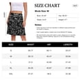 thumbnail image 6 of Asklazy Women's High Waisted Midi Skirt,Knee Length A-Line Flowy Swing Skirt,Soft Stretch Knit Work Skirt,Mother‘s Day,Black Leaves,2XL, 6 of 9