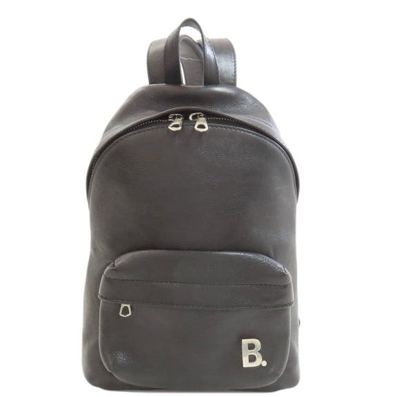 Pre-Owned Balenciaga 680026 B Logo Backpack/Daypack in Calfskin, Women's