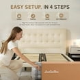 thumbnail image 3 of LaoGeoRon Queen Mattress 12 Inch, Queen Size Hybrid Mattresses in a Box, Medium Firm Memory Foam & Individual Pocket Springs, Fiberglass Free Queen Bed Mattress, 3 of 11