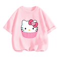 thumbnail image 3 of Camiseta de verano de Hello Kitty, camiseta de camionero para niños, camiseta de anime Kawaii, ropa informal de dibujos animados, camiseta, ropa para niños, camisetas para niñas y niños, 3 of 5