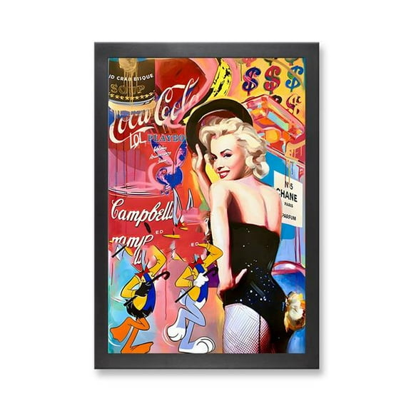 PixoBee 73263 - Framed Print 'Marilyn Monroe'  (Size 24x34")