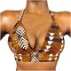thumbnail image 1 of Blusa informal con almohadilla en el pecho para mujer con cuello en V y escote en V para mujer Pompotops lopia997792, 1 of 4