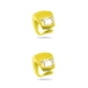 thumbnail image 1 of Naiovety 1/2/4 Uds. Luz delantera LED para bicicleta, linterna para bicicletas de montaña y carretera, lámpara de faro ajustable, accesorios Amarillo 2Conjunto, 1 of 6