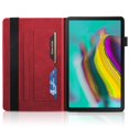 thumbnail image 3 of Funda para Samsung Galaxy Tab S5e 10.5 2019 SM-T720/T725 Premium PU Funda de Cuero con Soporte Flip Wallet Múltiples ángulos de Visión Funda Folio Ligera con Bolsillos para Tarjetas Stylus Loop Banda, 3 of 6