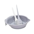 thumbnail image 2 of Bunblic Hair Coloring Tool Colour Mixing Dyeing Set Professional Tinting Bowl Silicone DIY Color Soft Bristle Brush Color Mixing Tool Grey, 2 of 8