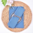 thumbnail image 3 of Cheesecloth Napkins,QZS Durable Linen Napkins Boho Washable Cloth with Fringe,16.5x16.5 inches Reusable Rustic Dinner Table Decor for Indoor and Outdoor Party,6Pcs, 3 of 6