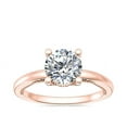 thumbnail image 1 of 1.15 Carat Excellent Round Cut Natural Diamond Beautiful Solitaire Bridal Ring for Bride Solid 14K Rose Gold Size 5, 1 of 8