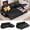 Black, variant on 80" Convertible Sleeper Sofa with Pull Out Bed, Lofka L-Shaped Sectional Couch with Storage Chaise, Linen Fabric Sofa for Living Room, Apartment,Dark Grey