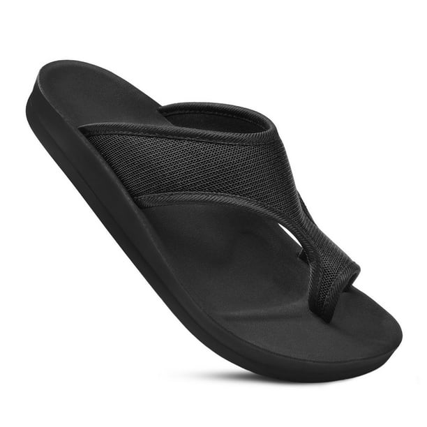 women's athletic slides with arch support