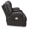 thumbnail image 5 of Signature Design by Ashley Mountainous Black Power Reclining Loveseat, 5 of 16