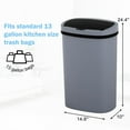 thumbnail image 5 of CL.HPAHKL 13 Gallon Trash Can with Lid, 50 Liter High-Capacity Broken-Resistant Plastic Garbage Can Touchless Motion Sensor Trash Can Smart Trash Can for Home Kitchen Bedroom Office (1, Gray), 5 of 11