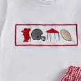 thumbnail image 6 of Kids Boys Summer Clothes Toddler Boy Outfit Sets Crew Neck Embroidery Top with Plaid Shorts Clothing Sets, 6 of 6