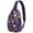 Halloween Ghost Pumpkin-1, variant on Sling Backpack,Halloween Ghost Boo Pattern Sling Bag with Water Bottle Holder,Waterproof Sling Bag for Men/Women with Headphone Jack for Hiking,Travel