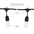 thumbnail image 2 of Brightech Ambience Pro Edison Guirlandes Lumineuses Extérieures Étanches Blanches, 48 Pieds, 2 of 10