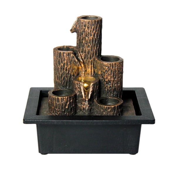 Wosthever Tabletop Fountain Meditation Illuminated Flowing Water Fountains Decor Home Humidificadores tipo 4