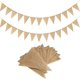 thumbnail image 1 of Banderines de arpillera de 7,4 metros, 26 unidades, banderines de tela triangular, decoración de fiestas para bodas, cumpleaños, ceremonias, baby showers, hogar, interior y exterior, 1 of 4