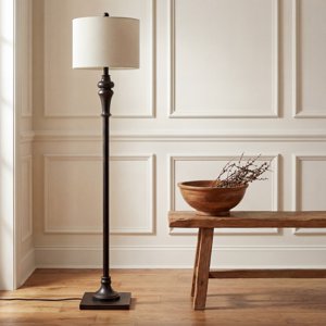 Safavieh Norla 61 in. Rustic Floor Lamp, Antique Black
