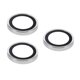 thumbnail image 3 of For iPhone 17 Pro Max 17 Pro Camera Lens Protector Metal Ring Tempered Glass Film - Titanium Grey, 3 of 5
