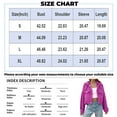thumbnail image 2 of Stichou Women's Candy Color Denim Jacket Relaxed Fit Casual Jean Trucker Jacket Hot Pink S, 2 of 3