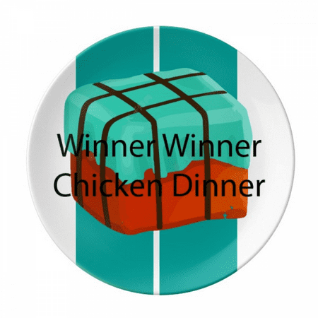 

Winner Winner Chicken Dinner Plate Decorative Porcelain Salver Tableware Dinner Dish