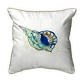 thumbnail image 1 of Betsy Drake Betsy's Conch Shell Extra Large 22 X 22 Indoor/Outdoor White Pillow, 1 of 1