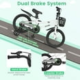 thumbnail image 4 of Costway 16'' Kid's Bike with Removable Training Wheels & Basket for 4-7 Years Old White, 4 of 10