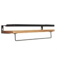 thumbnail image 3 of Wall Mounted Kitchen Shelf, Rustic Wood Wall Storage Shelves for Bathroom, Living Room and Bedroom Set of 2, 3 of 9