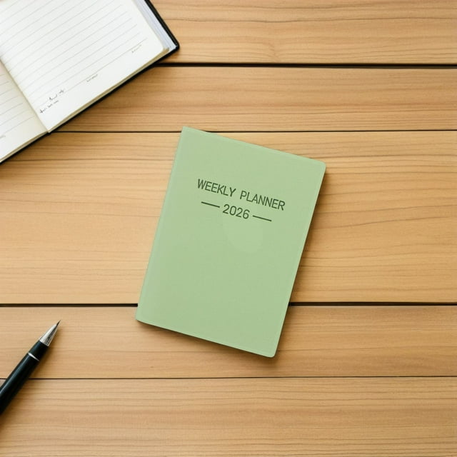 PTOOTP Pocket Travel Calendar Daily Planner 2026 Simple and Stylish for Note Taking 1Set