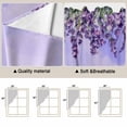 thumbnail image 5 of Purple Lavender Swag Curtains for Kitchen/Bedroom/Living Room, Spring Watercolor Wild Flowers Plant Scalloped Curtains 63 Inch Long, Window Swag Topper Curtains Valances 2 Panels Set 36"x63", 5 of 8