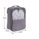 thumbnail image 4 of Bolsa de viaje para zapatos, impermeable, antipolvo, organizador multifuncional para viajes (gris), 4 of 6