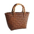thumbnail image 2 of Segolike Women Handbag Summer Beach Bags Summer Handwoven Fashion with Handles Holiday Beach Casual Faux Rattan Basket Bag Clutch Bag 40x30cm, 2 of 8