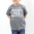 thumbnail image 5 of Only Child to Big Brother Sibling Reveal Announcement Shirt for Boys Big Brother Sibling Outfit Granite Heather Shirt, 5 of 6