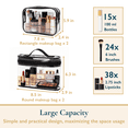 thumbnail image 4 of ComfiTime Clear Makeup Bag – 4Pack TSA Approved Travel Toiletry Cosmetic Bag, Portable & Waterproof Makeup Organizer, Transparent Makeup Pouch for Men/Women, 4 of 12
