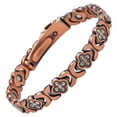 thumbnail image 2 of Magnetic Bracelet, Women's Pure Copper Four-Leaf Clover Bracelet, Ultra Strength Magnetic Bracelet, Copper Bracelets for Women, Copper Bracelet with Adjustment Tool, 2 of 9
