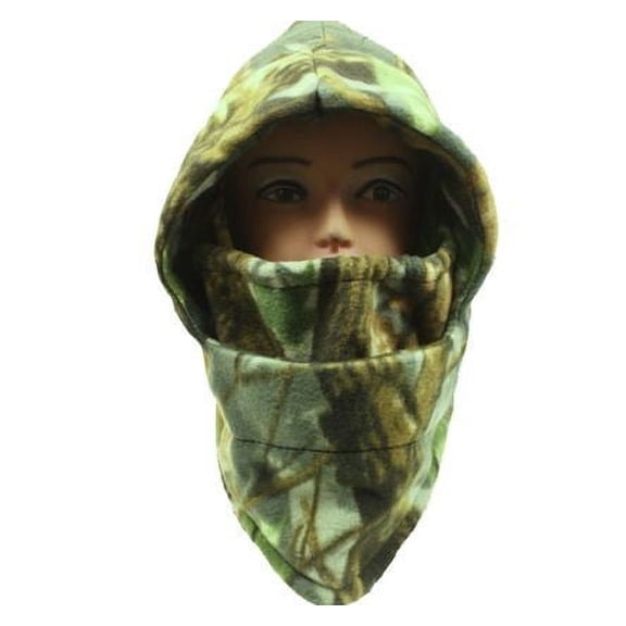 Winter Outdoor Windproof fleece bionic Camo Hunting Balaclava Hat Ski Mask Camouflage 003
