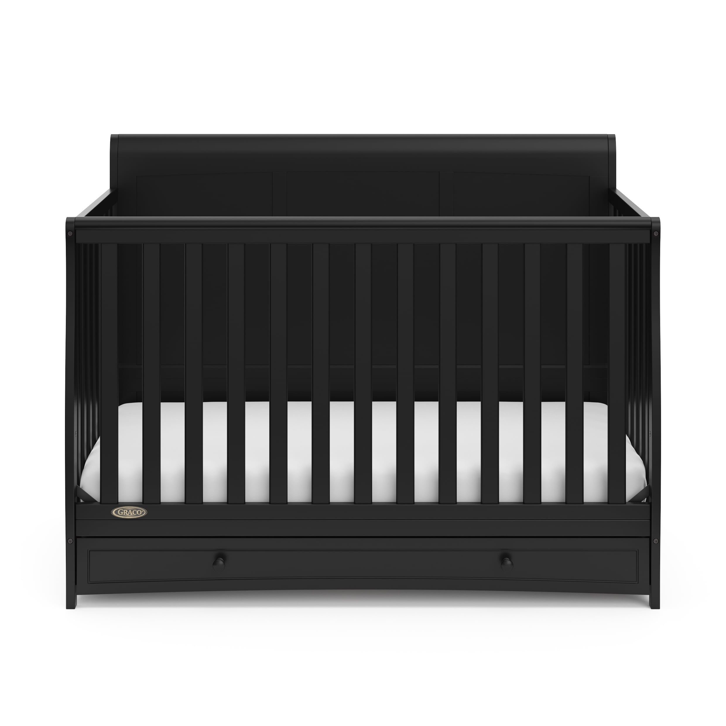 Graco Asheville 4-in-1 Convertible Baby Crib with Drawer, Black