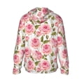 thumbnail image 4 of Xecao Rose Flowers for Sun Shirt-A lightweight, hoodie-style long-sleeve UV protection garment designed for other outdoor activities., 4 of 9