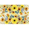 thumbnail image 2 of Kimberly, Allen 24x17 Black Ornate Wood Framed with Double Matting Museum Art Print Titled - Yellow Summer Blooming, 2 of 4