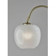 thumbnail image 4 of Adesso Magnolia 61.75" Antique Brass Task Floor Lamp with White Glass Shade, 4 of 5