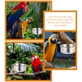 thumbnail image 3 of unbranded De Comida Y Para Loros De Inoxidable Para Uso En Jaulas, 3 of 8